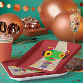 Kleurrijke buitenaardse mier in de schijnwerpers Q Papieren Bordje