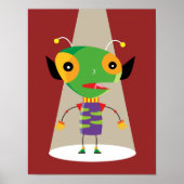 Kleurrijke buitenaardse mier in de schijnwerpers Q Poster (Voorkant)