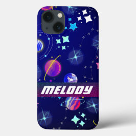 Kleurrijke buitenruimte planeten sterrenstelsel st Case-Mate iPhone case