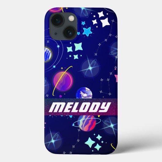 Kleurrijke buitenruimte planeten sterrenstelsel st Case-Mate iPhone case (Achterkant)