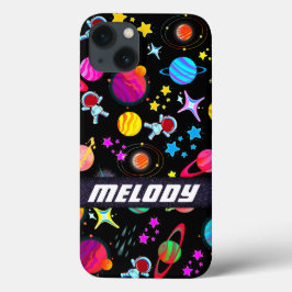 Kleurrijke buitenruimte planeten sterrenstelsel st Case-Mate iPhone case