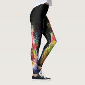 Kleurrijke buitenruimtesonde minimalistische vrouw leggings (Rechts)