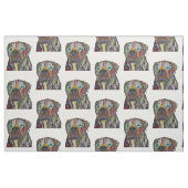 Kleurrijke Bullmastiff stof (Yard (91,4 cm))