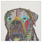 Kleurrijke Bullmastiff stof (Swatch)