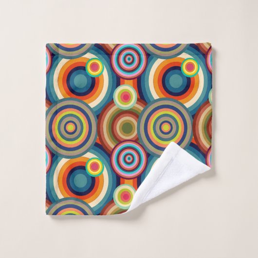 Kleurrijke Bullseyes Bad Handdoek (Wasdoekje)