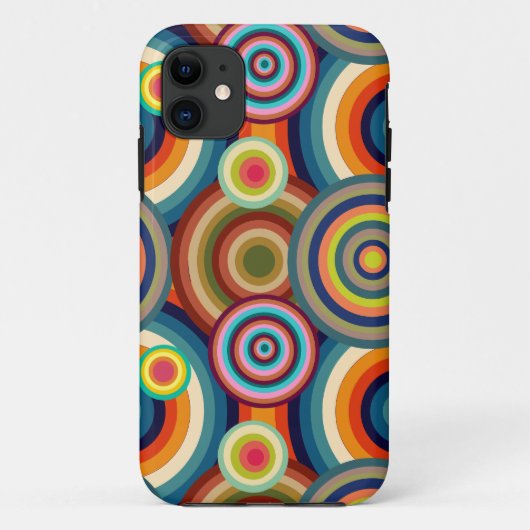 Kleurrijke Bullseyes Case-Mate iPhone Case (Achterkant)