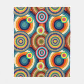 Kleurrijke Bullseyes Fleece Deken (Voorkant)