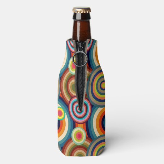 Kleurrijke Bullseyes Flesjeskoeler (Fles Achterkant)