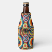 Kleurrijke Bullseyes Flesjeskoeler (Fles Voorkant)