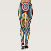 Kleurrijke Bullseyes Leggings (Achterkant)