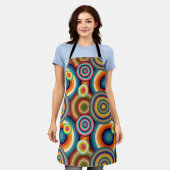 Kleurrijke Bullseyes Schort (Gedragen)