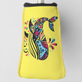 Kleurrijke bultrug golfheadcover (Draai 90)