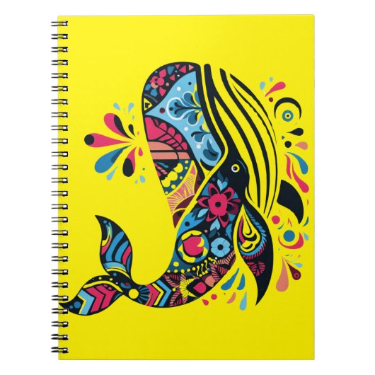 Kleurrijke bultrug notitieboek (Voorkant)