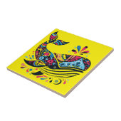 Kleurrijke bultrug tegeltje (Zijkant)