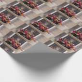 Kleurrijke bundel van plastic Rozen Cadeaupapier (Hoek)