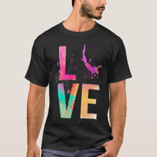 Kleurrijke Bungeejumping Moeder Bungeejumping T-shirt