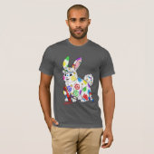 Kleurrijke Bunny ABC Mannen T-shirt (Voorkant volledig)