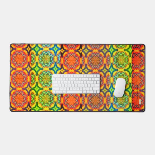 Kleurrijke bureaumat (Keyboard & Muis)