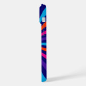 Kleurrijke Burst Spinning Wheel Graphic iPhone Hoesje (Linkerkant)