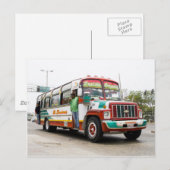 Kleurrijke bus in Cartagena Briefkaart (Voorkant / Achterkant)