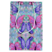 Kleurrijke Butterfly Gift Bag Medium Cadeauzakje (Achterkant)