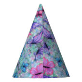 Kleurrijke Butterfly Party Pet Feesthoedjes (Achterkant)