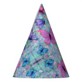 Kleurrijke Butterfly Party Pet Feesthoedjes (Links)