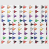 Kleurrijke Button-pictogrammen Cadeaupapier (Vlak)