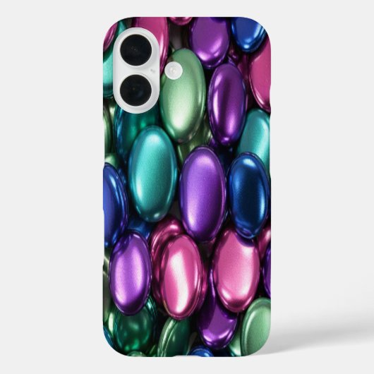 Kleurrijke Buttonnen 1 - iPhone 16 Hoesjes (Achterkant)