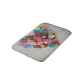 Kleurrijke Buttonnen Badmat (Gekanteld)