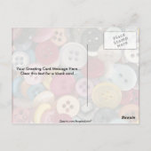 Kleurrijke Buttonnen Briefkaart (Achterkant)