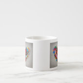 Kleurrijke Buttonnen Espresso Kop (Voorkant)