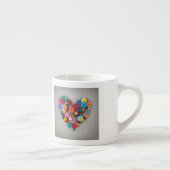 Kleurrijke Buttonnen Espresso Kop (Rechts)