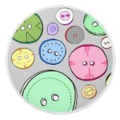 Kleurrijke Buttonnen Keramische Knop (Voorkant)