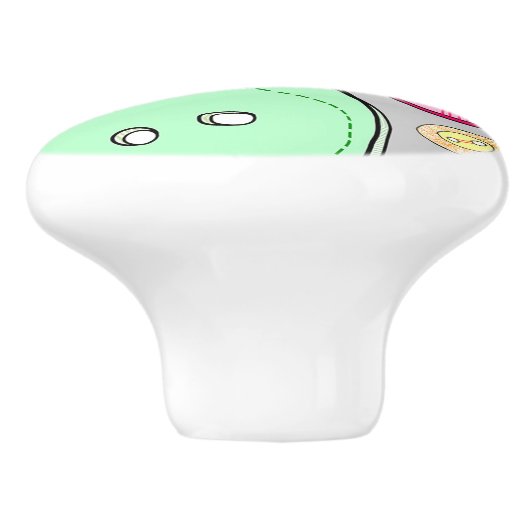 Kleurrijke Buttonnen Keramische Knop (Zijkant)