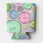 Kleurrijke Buttonnen Koelaar Blikjeskoeler (Voorkant)