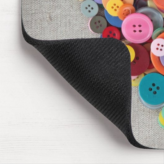 Kleurrijke Buttonnen Muismat (Hoek)