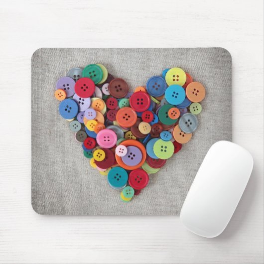 Kleurrijke Buttonnen Muismat (Met muis)