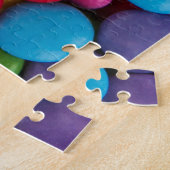 kleurrijke Buttonnen van zoet chocolade-Snoep Legpuzzel (Zijkant)