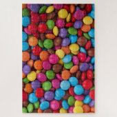 kleurrijke Buttonnen van zoet chocolade-Snoep Legpuzzel (Verticaal)