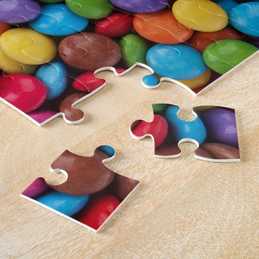 kleurrijke Buttonnen van zoet chocolade-Snoep Legpuzzel (Zijkant)