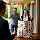 Kleurrijke Buurt Huizen Makelaar Tote Bag