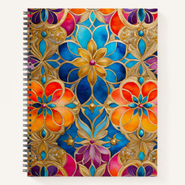 Kleurrijke Byzantijnse Jewel Art Spiral Notitieboe Notitieboek