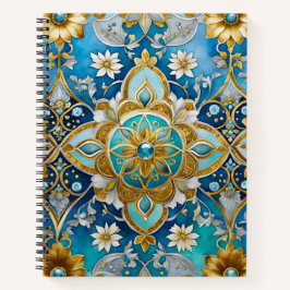 Kleurrijke Byzantijnse Jewel Art Spiral Notitieboe Notitieboek