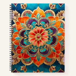 Kleurrijke Byzantijnse Jewel Art Spiral Notitieboe Notitieboek