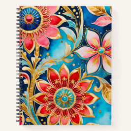 Kleurrijke Byzantijnse Jewel Art Spiral Notitieboe Notitieboek