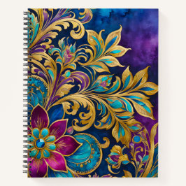 Kleurrijke Byzantijnse Jewel Art Spiral Notitieboe Notitieboek