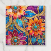 Kleurrijke Byzantijnse Juweel Art Gift Labels (Voorkant)