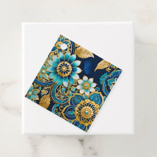 Kleurrijke Byzantijnse Juweel Art Gift Labels (In situ)