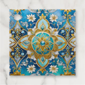 Kleurrijke Byzantijnse Juweel Art Gift Labels (Voorkant)